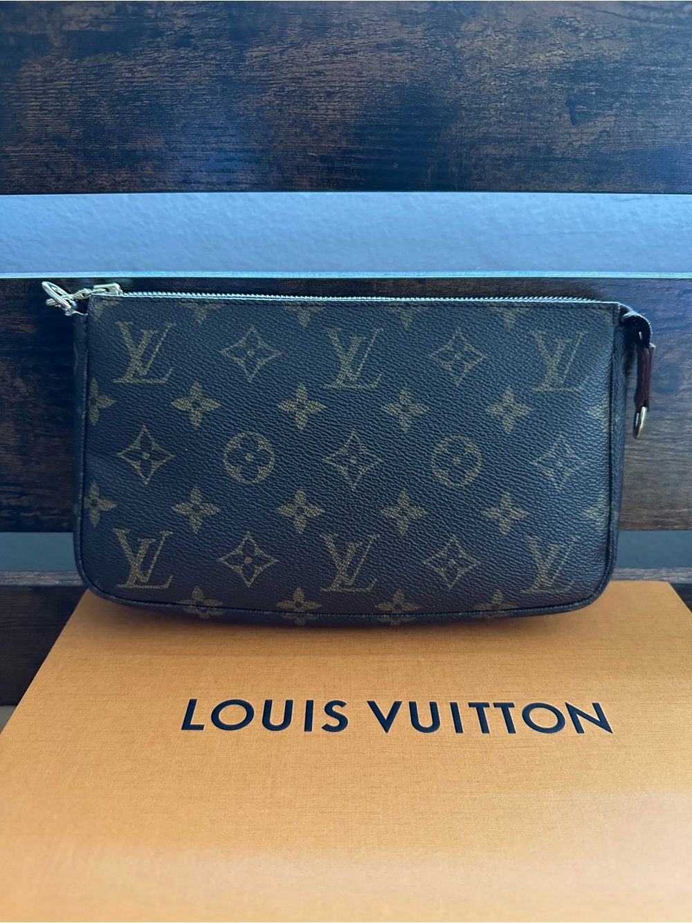Louis Vuitton Monogram Pochette accessories  in Brown Canvas